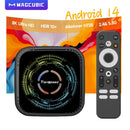 Axyaa Voice TV Box 8K HDR10+ Android 14 Dual WiFi6 BT5.0 Set Top Box