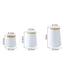 Axya Ceramic Airtight Storage Jar Set in Black and White