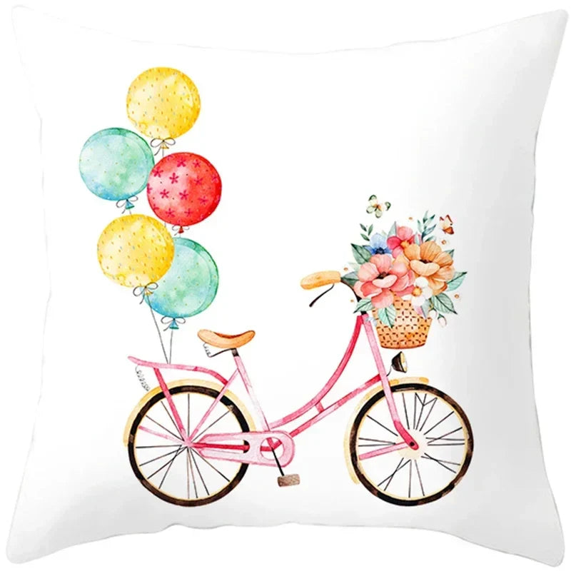 Axyaa Valentine's Day Parchment Pillow Set for Home Sofa, Square Pillowcase