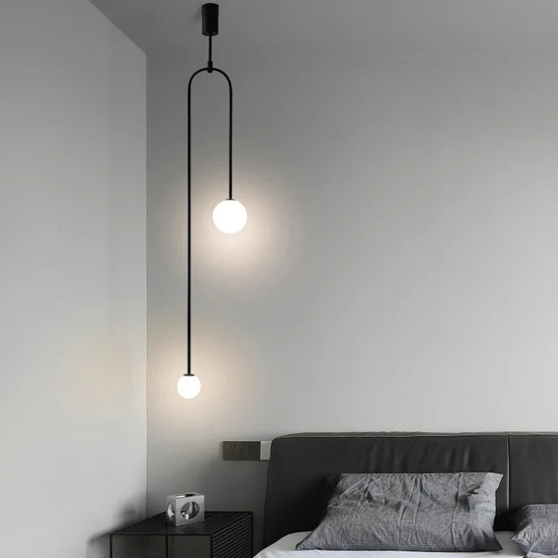 Axya Minimalist Nordic LED Pendant Lamp for Bedroom, Bar, and Home Decor