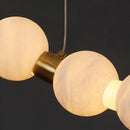Axyaa Cream Pearl Marble Pendant Light Chandelier for Home Decor