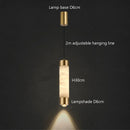Axyaa Spanish Travertine Copper Pendant Light - Modern Minimalist Elegant Bedroom Lighting