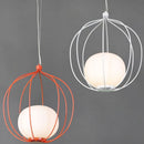 Axyaa Nordic Iron Birdcage Pendant Light for Home Fixtures, E27 Bedroom Lamp