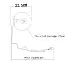 Axyaa Nordic LED Wall Lamp for Living Room Bedroom - E27 Bedside Light