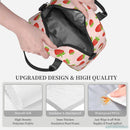 Axyaa Strawberry Lunch Bag Insulated Cooler Tote for School, Work, Picnic & Travel