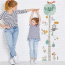 Axyaa Cartoon Animal Height Measure Wall Stickers for Kids Room Growth Chart