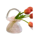 Axyaa Handbag Vase Glass Flower Basket Home Decor EntityStateLuxury Statement