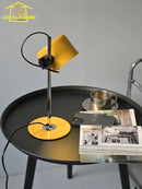 Axyaa Mini Coupe LED Desk Lamp Iron Art Adjustable Bedroom Study Light - Black/White/Red/Yellow