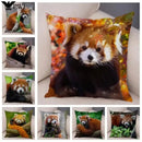 Axyaa Red Panda Print Pillowcase for Cute Wildlife Home Decor