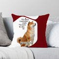Axyaa American Akita Print Pillowcase: Cute Dog Cushion Cover for Home and Car