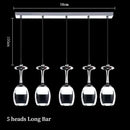Axyaa Red Wine Glass LED Acrylic Pendant Light for Modern Home Decor