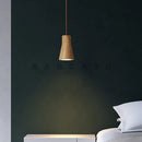 Axyaa Walnut Wood LED Pendant Lamp for Dining Room and Living Room