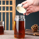 Axyaa Glass Brew Bottle with Scale - Leak-proof, Travel-friendly Fluid Container