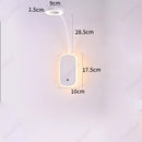 Axyaa LED Adjustable Angle Wall Lamp USB Charging Dimmable Reading Light