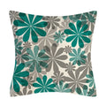 Axyaa Modern Daisy Grey Pillow Covers for Couch and Bed