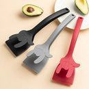 Axyaa Silicone Grip Shovel Clip & Flip Tongs Set for Cooking & Grilling
