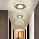 Axyaa LED Ceiling Light: Modern White Chandelier for Living Room, Bedroom, Aisle, Balcony, Corridor