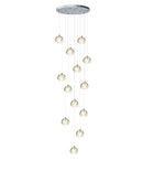 Axyaa Luxury Crystal Spiral Staircase Chandelier for Duplex Loft Living Room