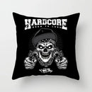 Axyaa Black Grey Skull Face Pillowcase for Halloween Living Room Decor