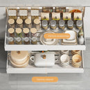 Axyaa Pull Out Cabinet Organizer Metal Stick Slide Kitchen Adjustable Shelves