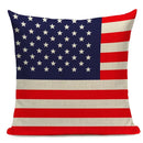Axyaa Union Jack American Flag Throw Pillow Cases 45x45cm Square Top King Size