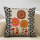 Axyaa Geometric Cushion Cover 45x45cm Linen Abstract Design Pillow