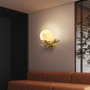 Axyaa All Copper Marble Wall Lamp Modern Living Room Background LED Wall Lamp