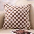 Axyaa Checkerboard Pillow Cover: Soft Cozy Double-Sided Checkered Pattern for Living Room
