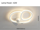 Axyaa Modern Minimal Ultra-Thin Ceiling Fan Light for Summer/Winter