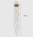 Axyaa Nordic Stair Chandelier Dining Living Room Pendant Ceiling Light