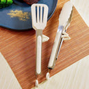 Axyaa Silicone Grilling Tong Stainless Steel BBQ Clip Kitchen Tool