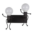 Axyaa Cartoon Humanoid Wall Lamp | Modern Iron Wall Light for Bedroom, Living Room & Bathroom