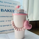 Axyaa Plush Woven Cup Sleeve with Hand-held Lanyard for 6-10cm Cup - Thermo Accessories