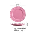 Axyaa Retro Wind Flower Edge Ceramic Dining Plate