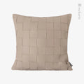 Axyaa Woven Leather Square Pillow Cover Trio for Stylish Living Room