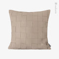Axyaa Leather Woven Square Pillow Cushion Cover in Three Color Options