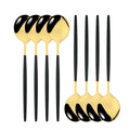 Axyaa Stainless Steel Melon Spoon Set - 8Pcs Dinner Spoons