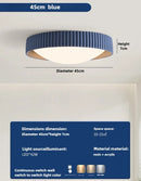 Axyaa Modern Nordic Round LED Ceiling Light with Remote Control