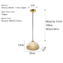 Axyaa Natural Marble Bedroom Chandelier - Designer Spanish Lighting for Restaurant, Hotel & Home