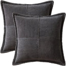 Axyaa Corduroy Striped Pillow Covers 45x45CM