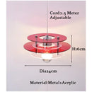 Axyaa Space Age Rainbow Chandelier LED - Nordic Bedside Bar Decor