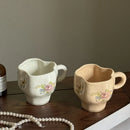 Axyaa Retro Hand-painted Coffee Mug, 400ml, High Temp Resistant, Office & Home High Value Breakfast Cup