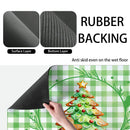 Axyaa Gingerbread Drying Mat | Absorbent Anti-Slip Placemat for Table Cup Drying Mats