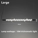 Axyaa Modern Minimalist LED Glass Pendant Lamp for Living Room, Restaurant, and Coffee Shop