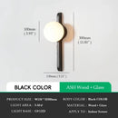 Axyaa Wabi sabi Style LED Glass Wall Light for Luxury Home Decor