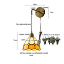 Axyaa White Ceramic LED Wall Lights: Japan Style, Pull Chain Switch, Copper Socket