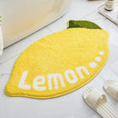 Axyaa Passion Fruit Bathroom Rug - Non-Slip Absorbent Cartoon Area Rug