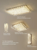 Axyaa Crystal Chandeliers - Luxury LED Ceiling Lights for Home Villa Hotel Decor