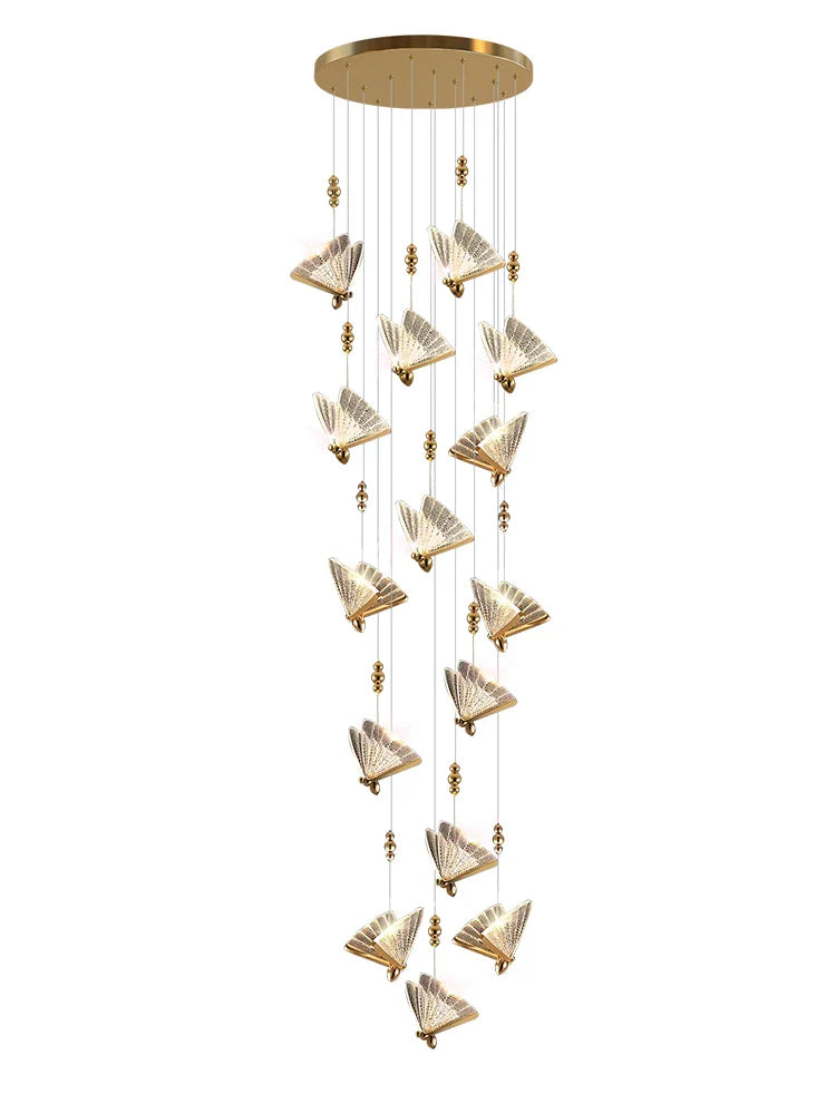 Axyaa Butterfly Chandelier Ceiling Light for Modern Living Room Décor