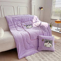 Axyaa Panda Flannel Cushion Quilt Pillow - Cute 2 in 1 Sofa Car Office Decor